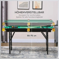 Höhenverstellbarer Billardtisch klappbar inkl. Zubehör