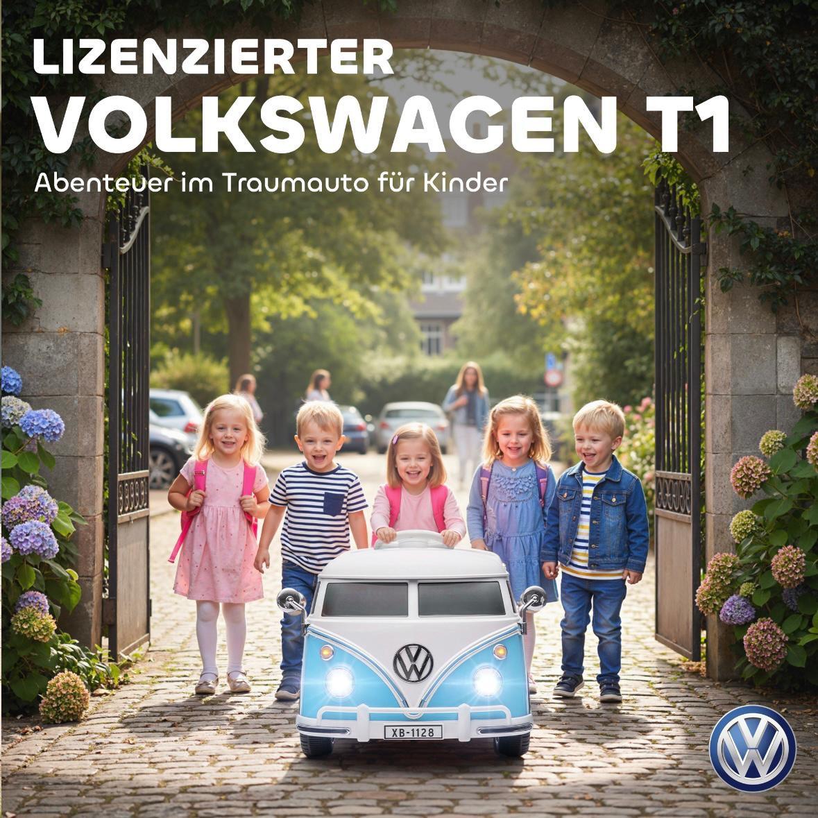 Volkswagen T1 Camper Kinder Elektroauto 12V mit MP3 & Licht