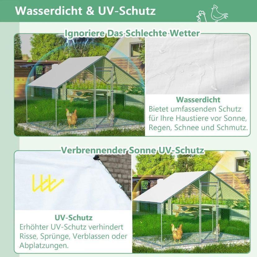 Hühnergehege 3x2m Hühnerstall Voliere