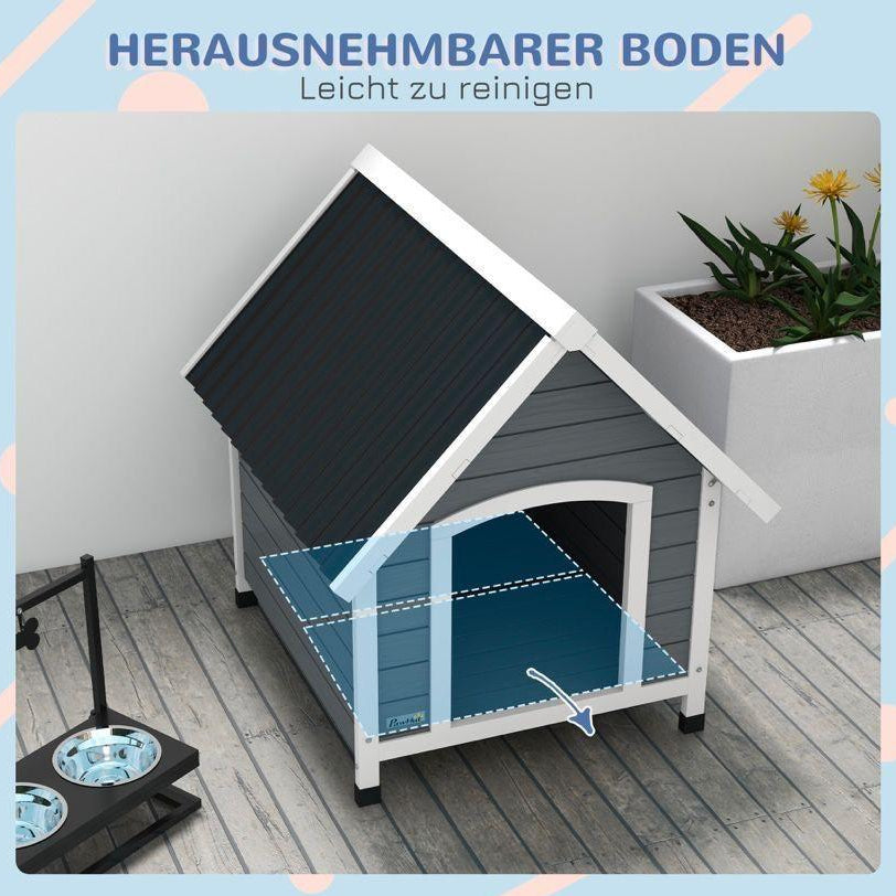 Hundehütte Holz wetterfest