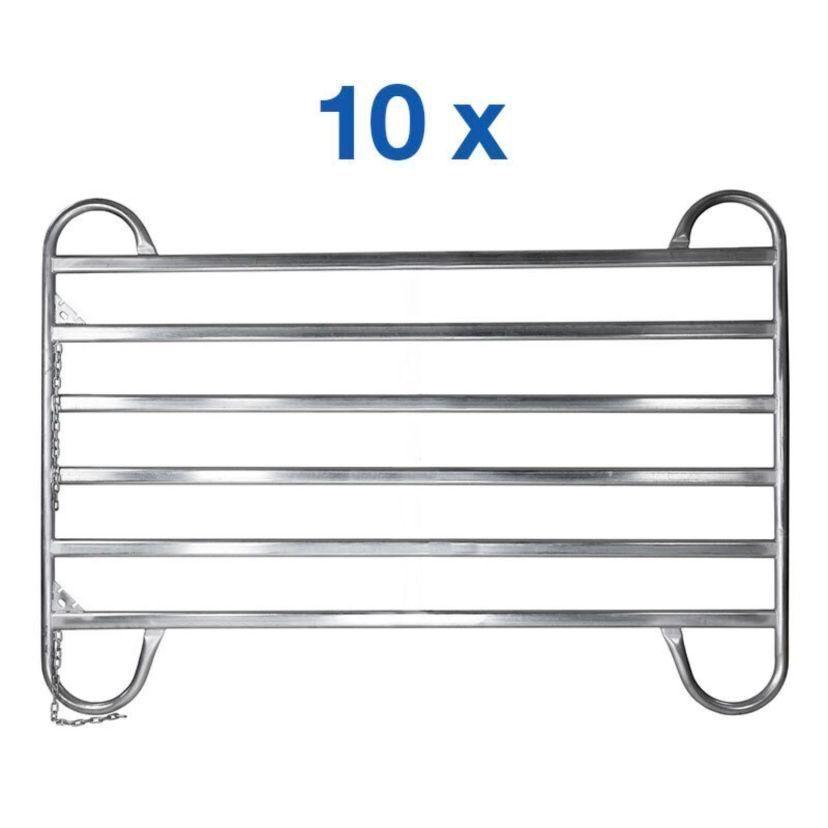 10x Weidepanel Pferde Panel 240cm