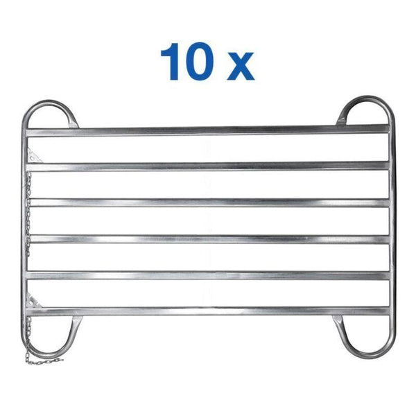 10x Weidepanel Pferde Panel 240cm