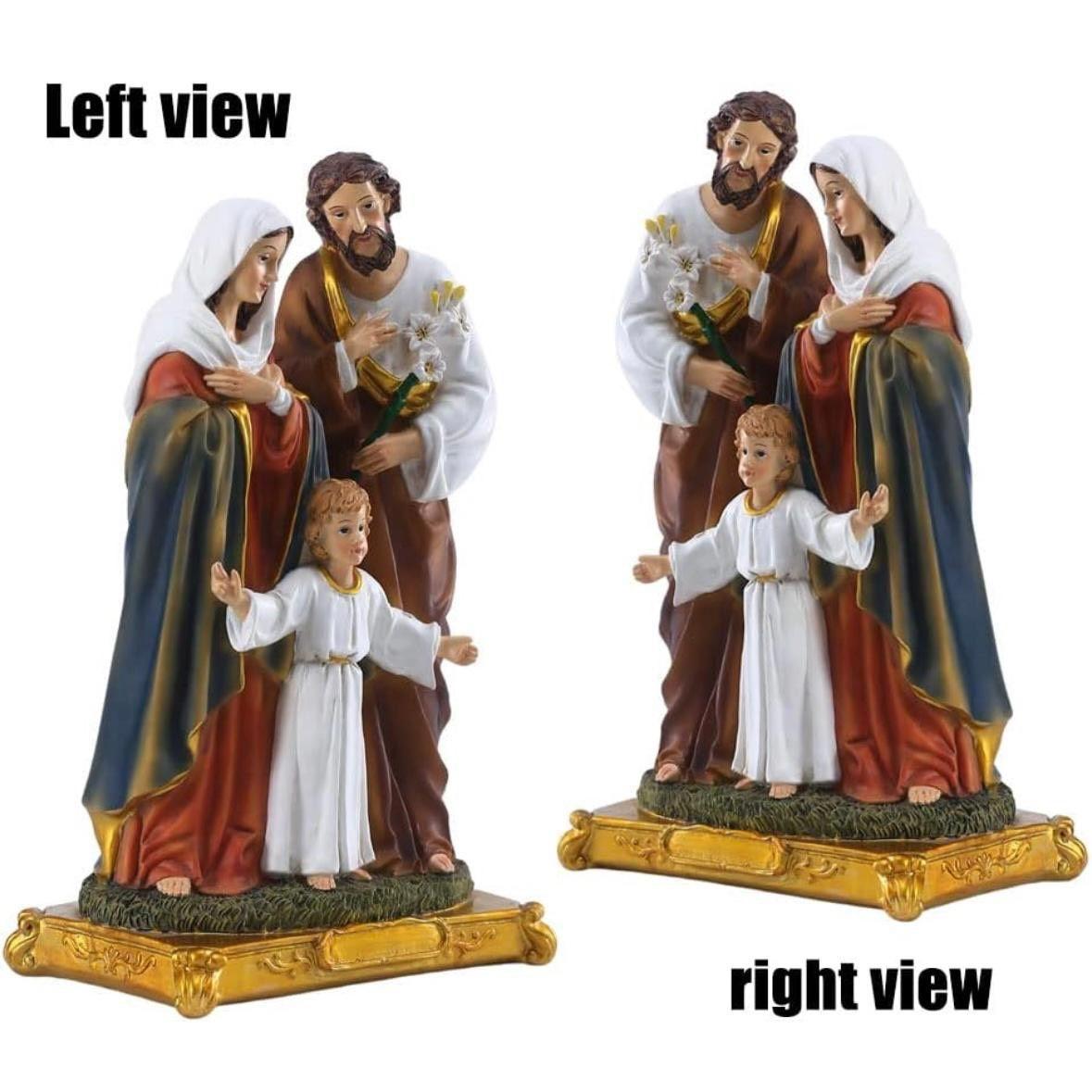 Heilige Familie Statue religiöse Figur Kunstharz Deko