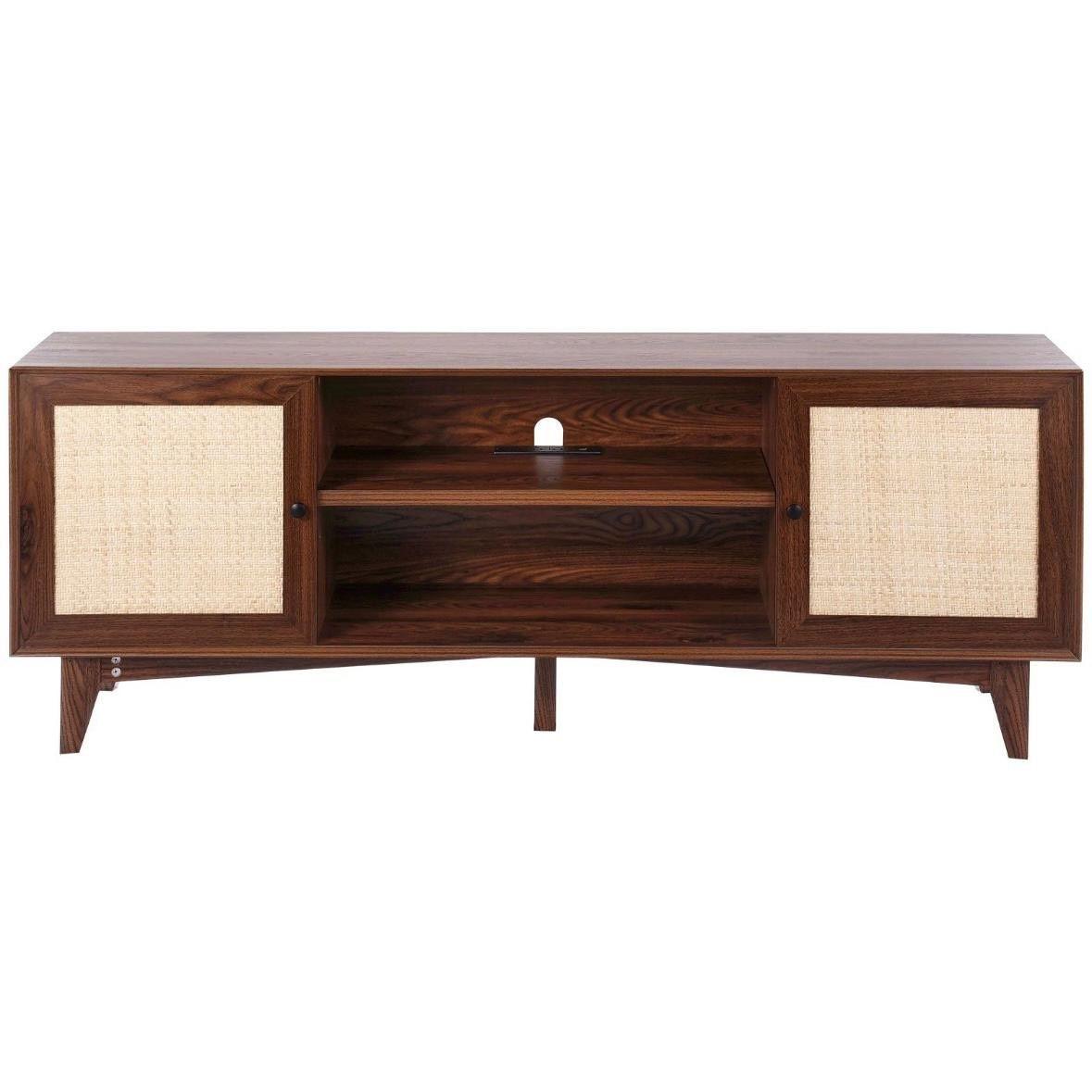 TV Lowboard Rattan 165cm Boho Vintage