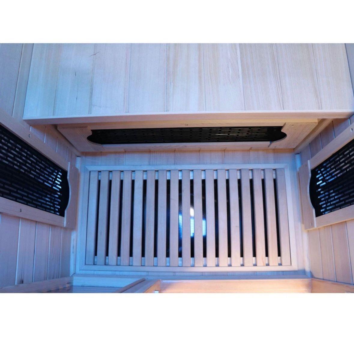 Infrarotkabine für 1 Person mit LED-Farblicht Audio & Ionisator