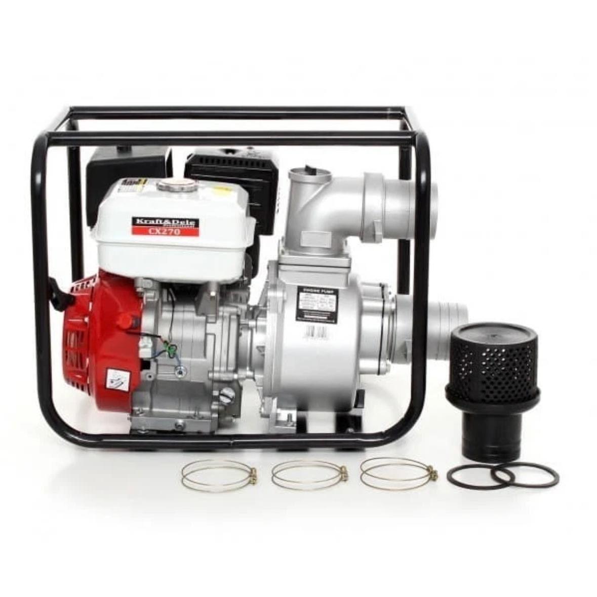 Benzin-Wasserpumpe 2” 5,5PS leistungsstark & mobil