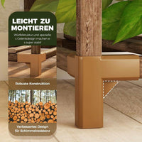 Pflanzenständer Holz 4 Ebenen Blumenregal Pflanzenregal Hängefunktion