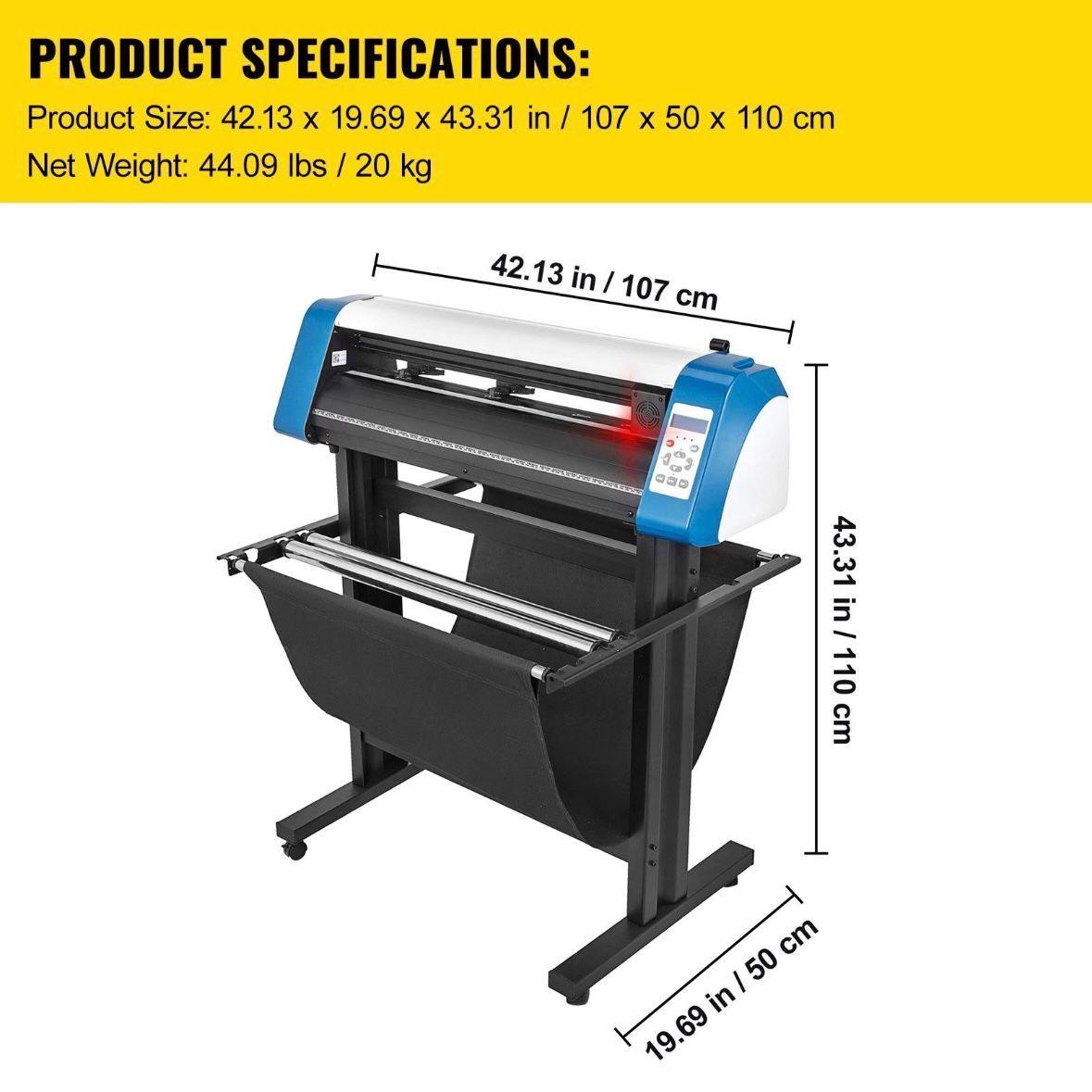 Vinyl halbautomatischer Plotter 870mm Konturschnitt