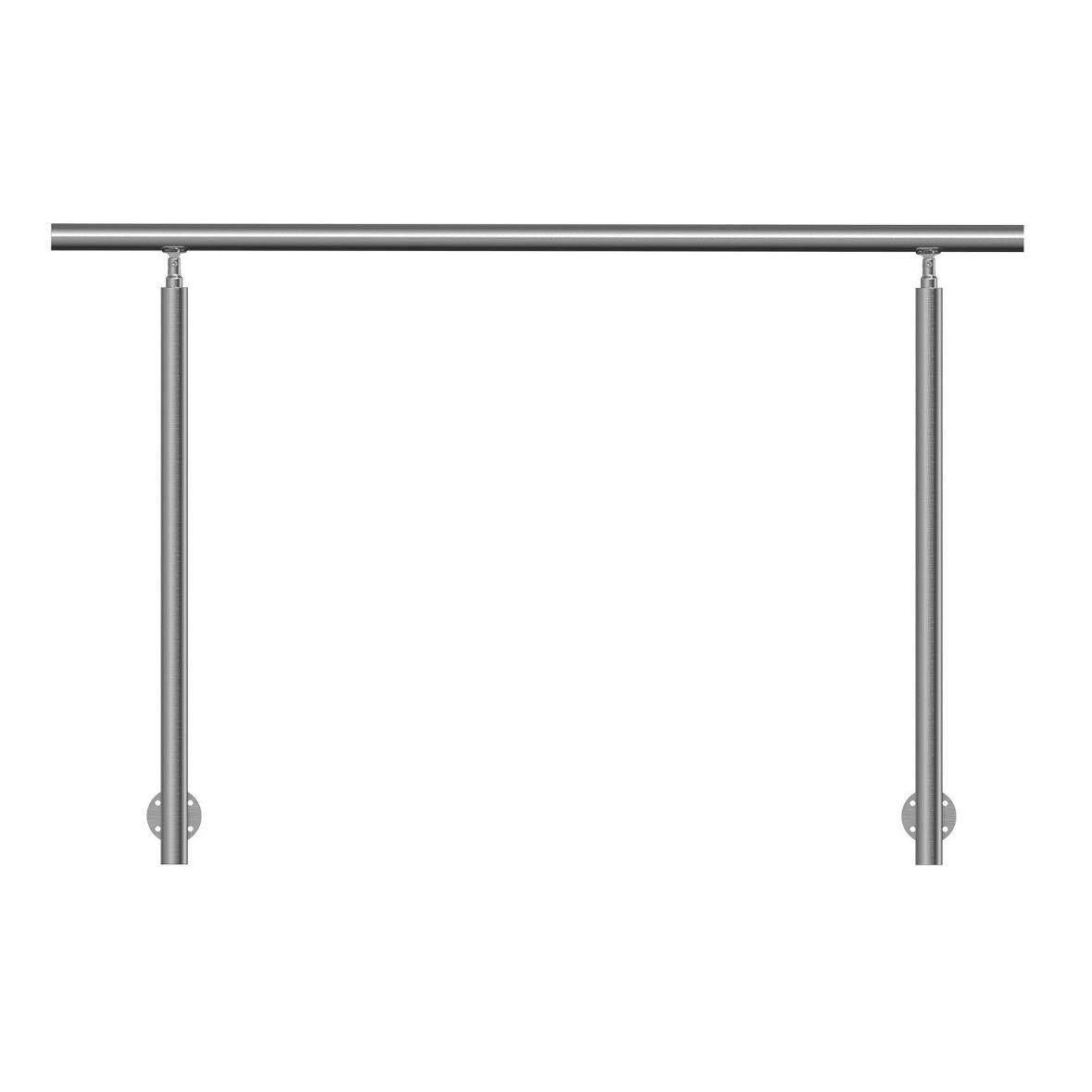 Edelstahl Treppengeländer 150cm verstellbar