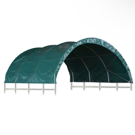 Weidezelt 3,7×3,7m PVC Weideunterstand für Pferde & Nutztiere