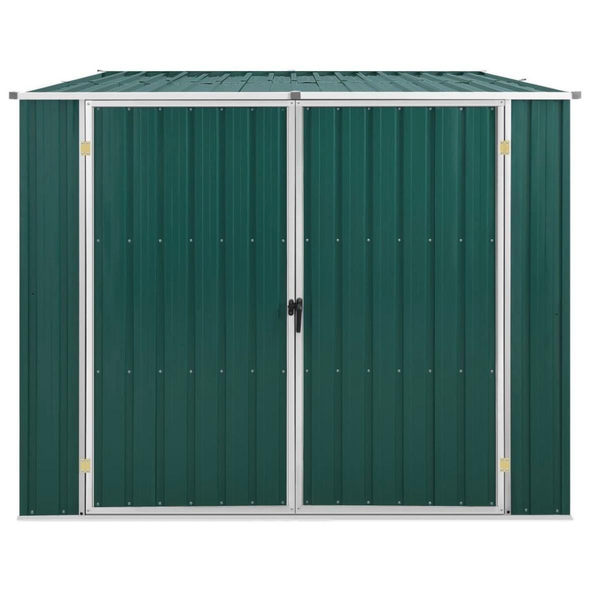 Metall-Gerätehaus mit Doppeltür Wetterfester Gartenschuppen