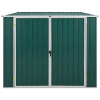 Metall-Gerätehaus mit Doppeltür Wetterfester Gartenschuppen