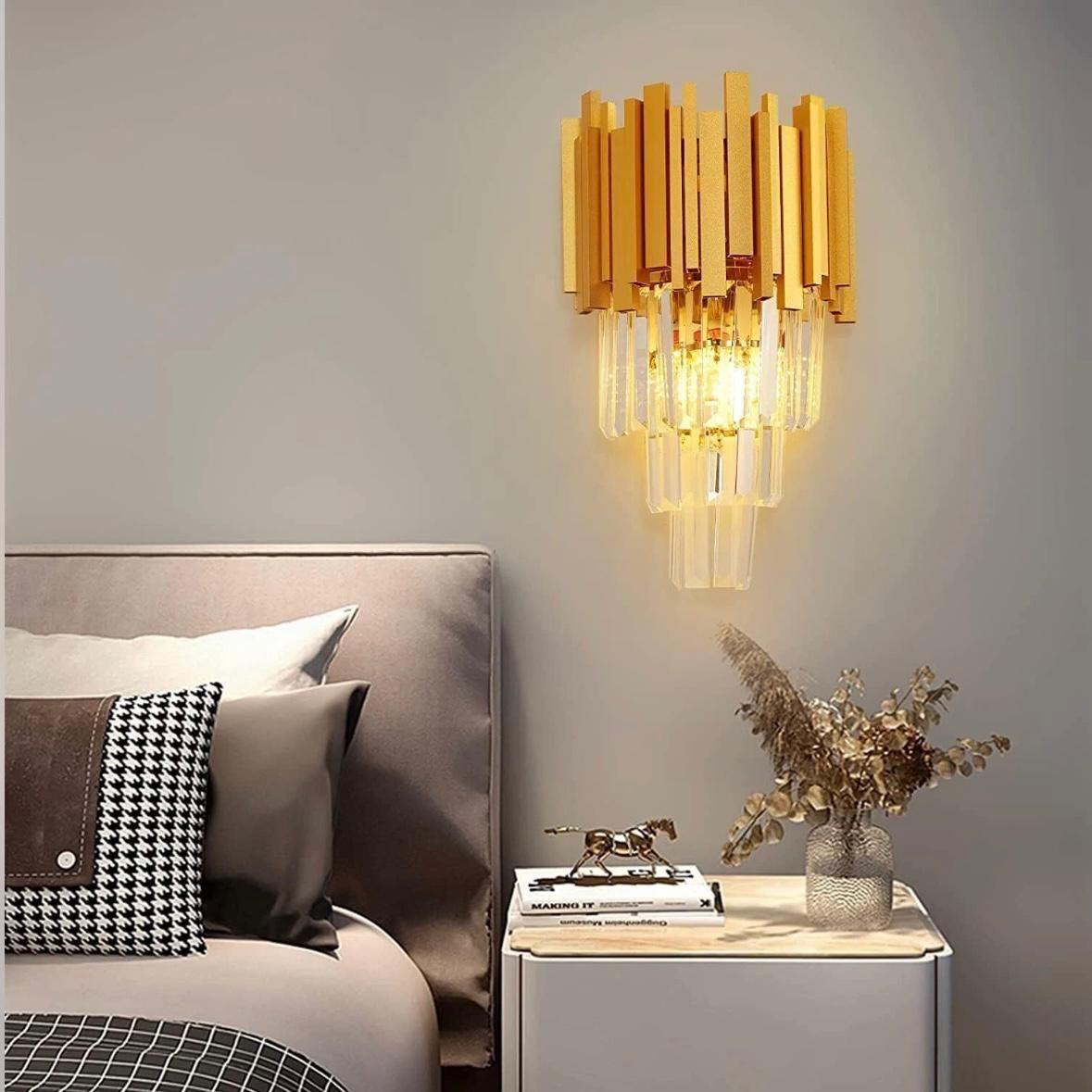 Kristall Wandleuchte Gold LED 40W Modern