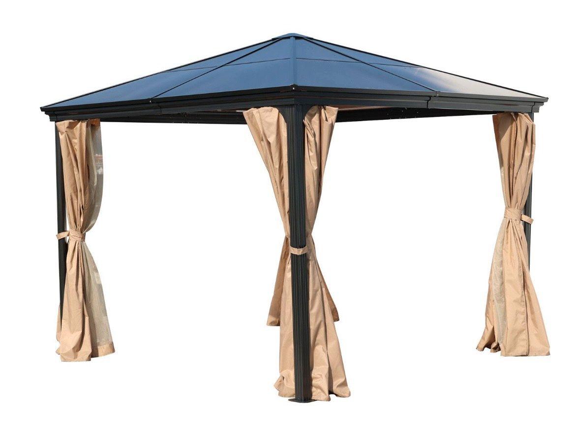 Pavillon 3x3m mit Vorhängen