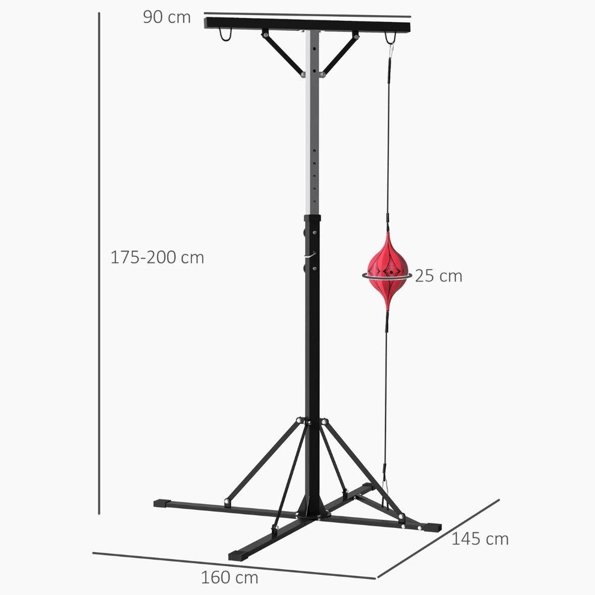 Boxsackständer mit Speedball – Höhenverstellbare Trainingsstation