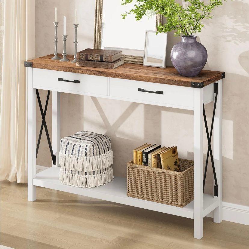 Konsolentisch Flur 110cm Holzoptik