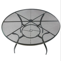 Runder Gartentisch aus Metall robust & wetterfest