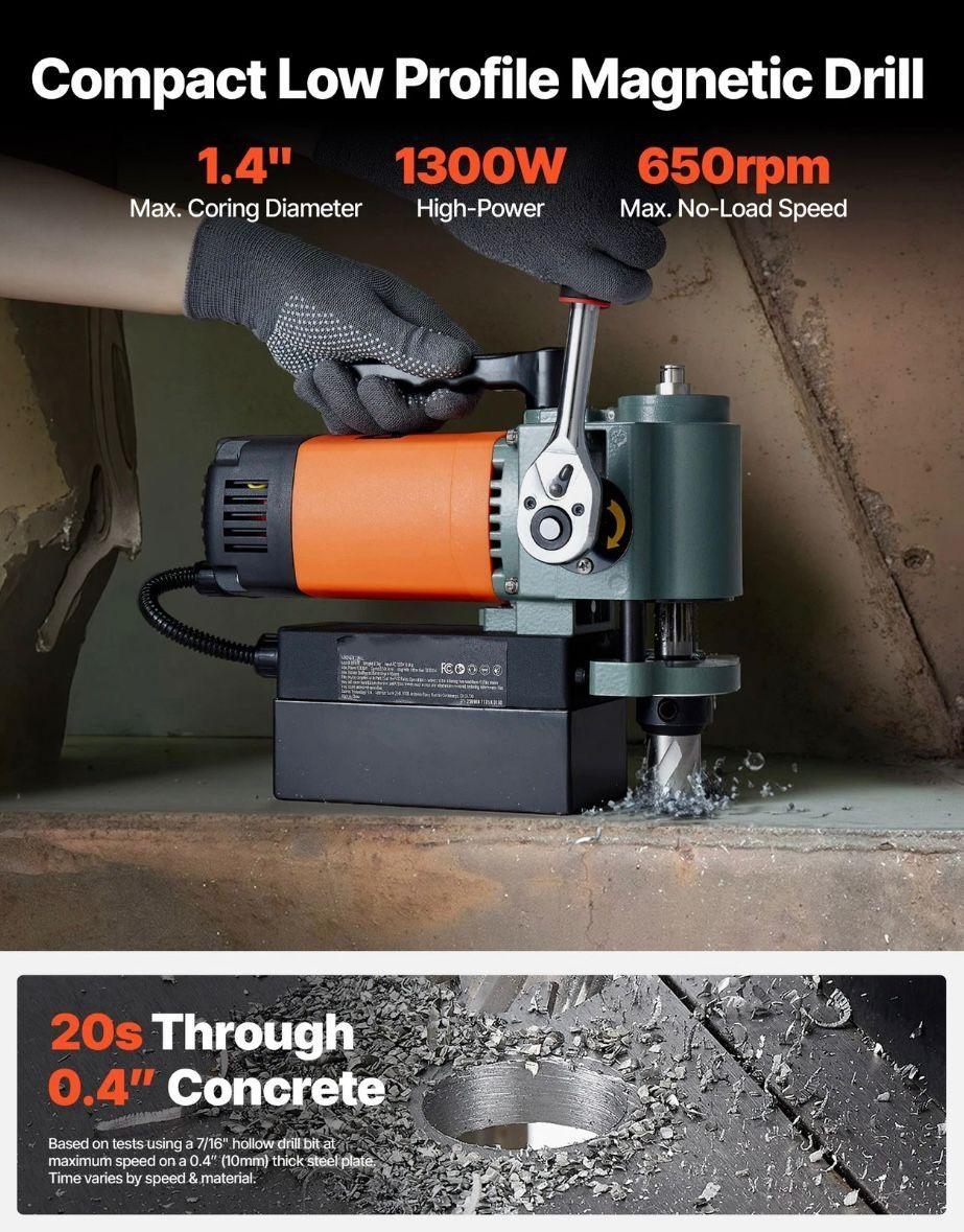 Magnetbohrmaschine 1300W kompakt & leistungsstark