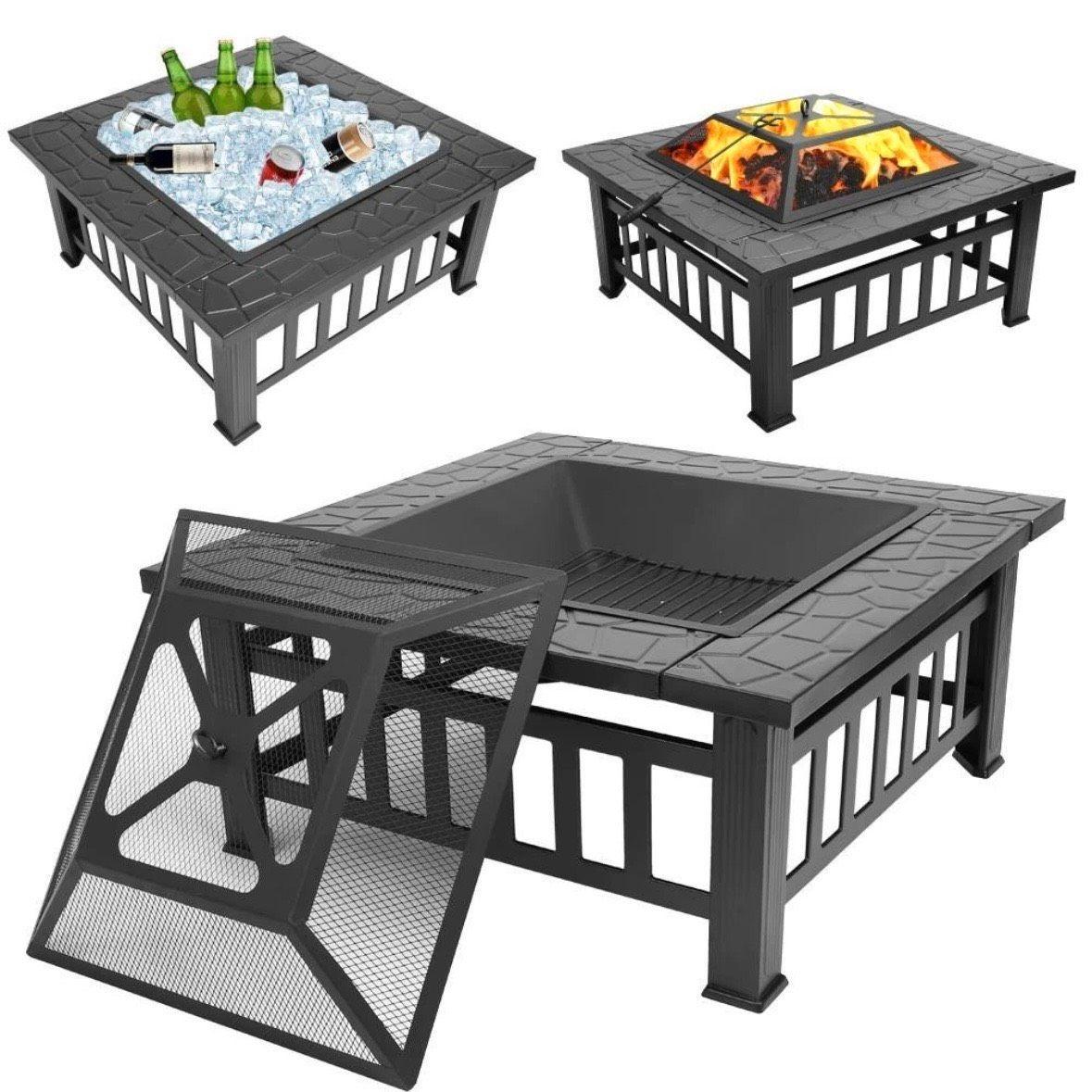 Feuerstelle Grill 2in1 Feuerschale 81cm Garten Terrasse