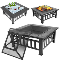 Feuerstelle Grill 2in1 Feuerschale 81cm Garten Terrasse