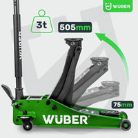 Hydraulischer Wagenheber 3t Doppelkolben
