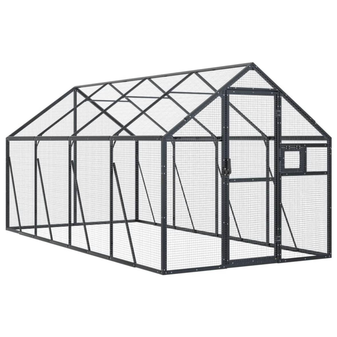 Alu-Voliere Vogelvoliere Vogelhaus 4x1,79m Voliere