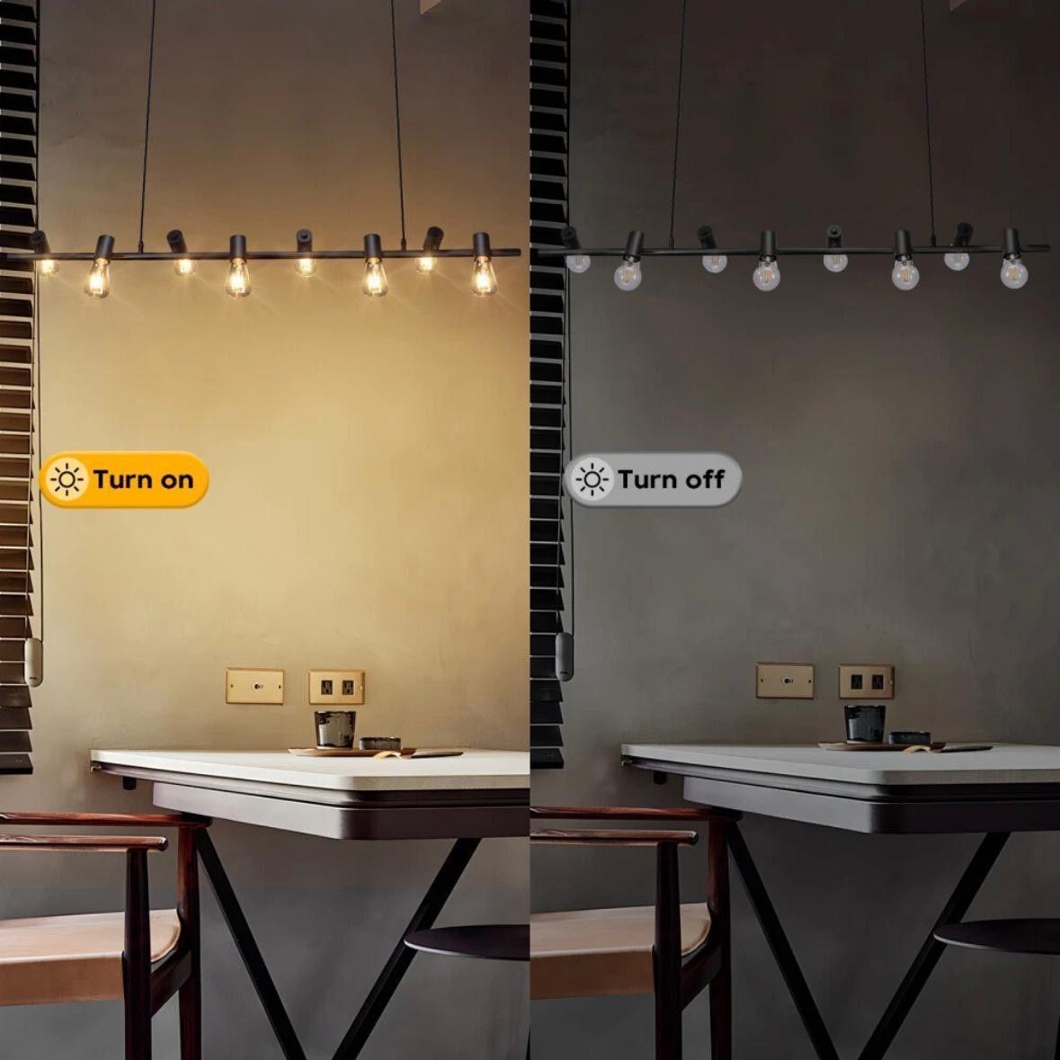Vintage Pendelleuchte Industrie Design 10-flammig E27 Deckenlampe