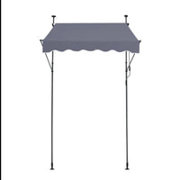 Klemmmarkise Balkon 150×120cm UV80+ Sonnenschutz ohne Bohren