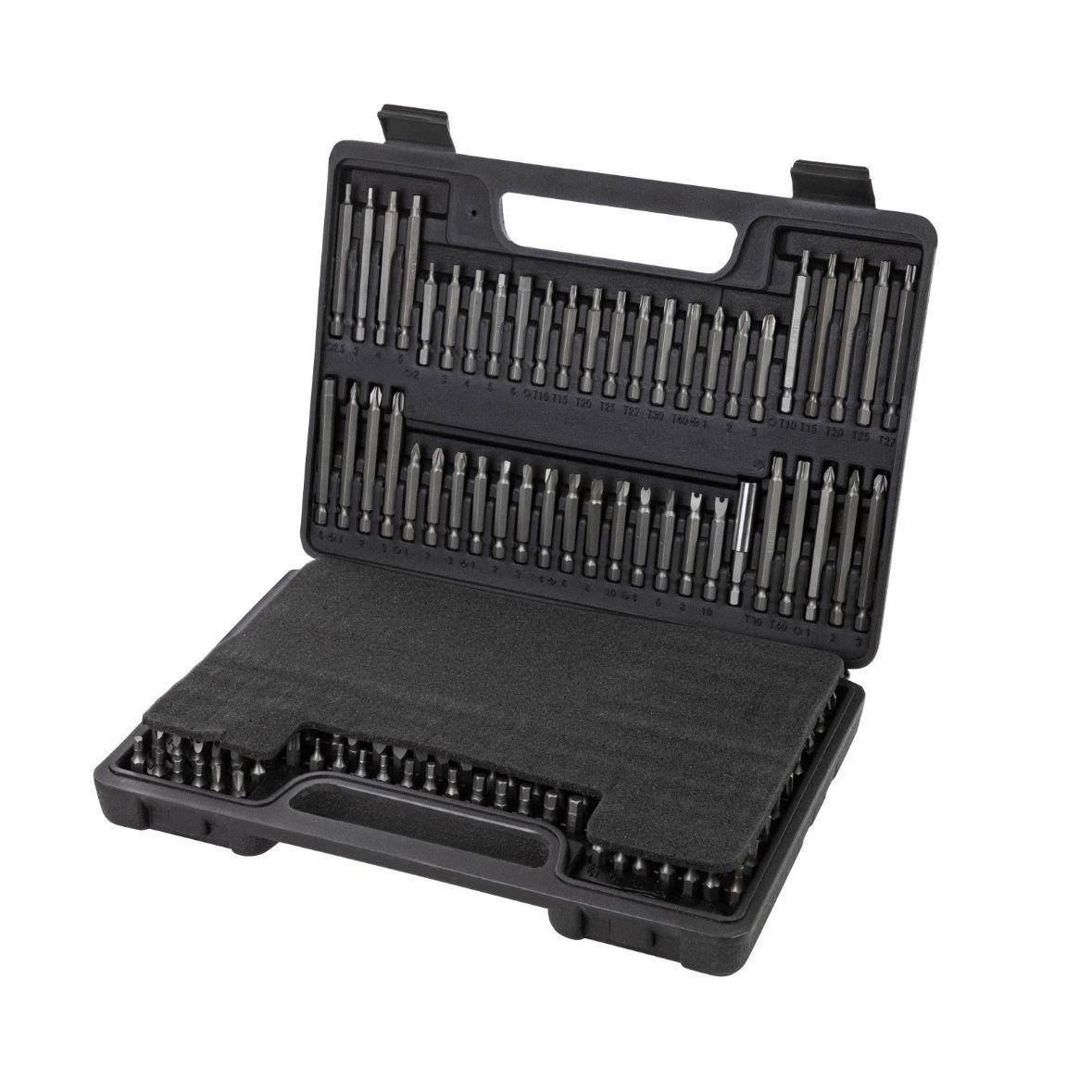 208tlg Bit-Satz aus Chrom-Vanadium-Stahl im Systemkoffer