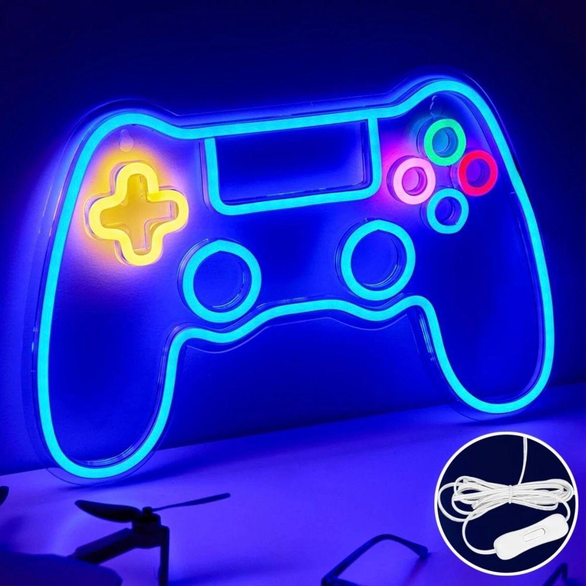 LED Neon Schild Gamepad