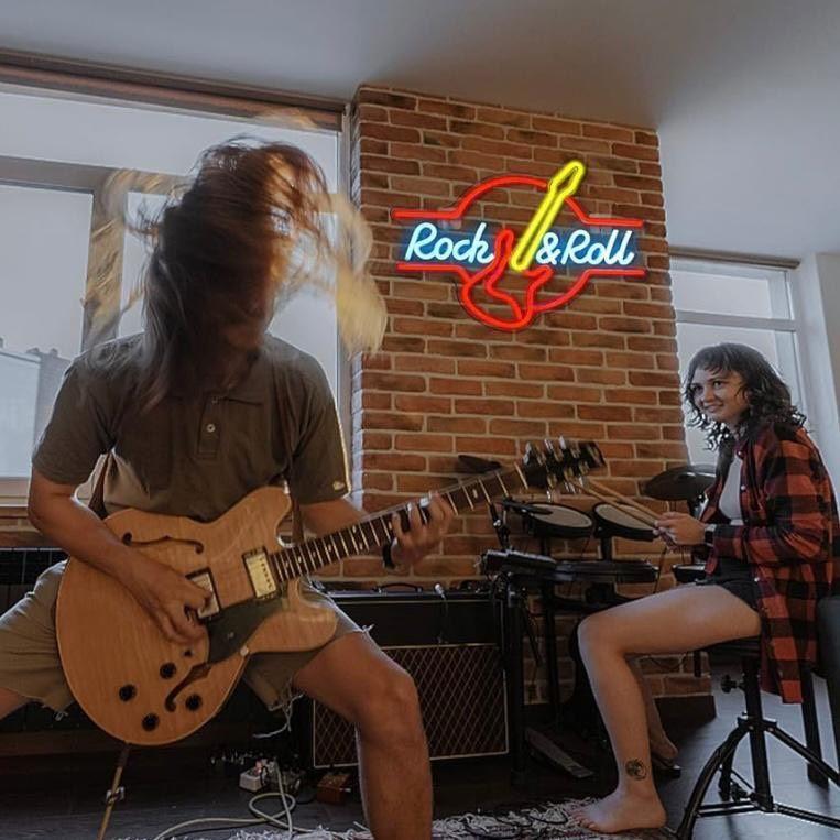 LED Neon Schild Rock & Roll