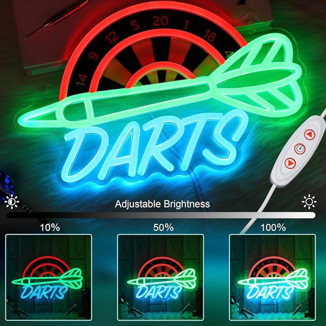 LED Neon Schild Dart