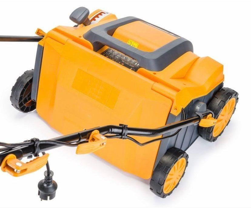2600W Elektro Vertikutierer Rasenlüfter Fangkorb 55L Walzen