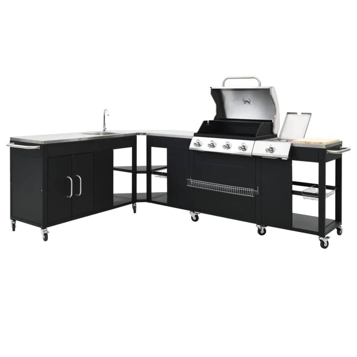 Gasgrill Outdoor Grillecke Küche 4+1 Brenner Grillen