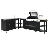 Gasgrill Outdoor Grillecke Küche 4+1 Brenner Grillen
