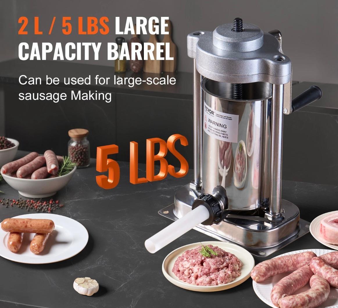 Wurstfüller manuell 2L Edelstahl
