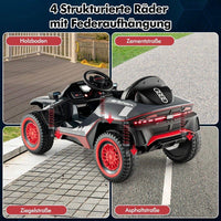 Elektrisches Kinderauto 12V mit Fernbedienung, Licht & Musik – Kinderfahrzeug mit Federung