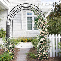 Rosenbogen Metall Gartenbogen Rankhilfe Schwarz Eisen