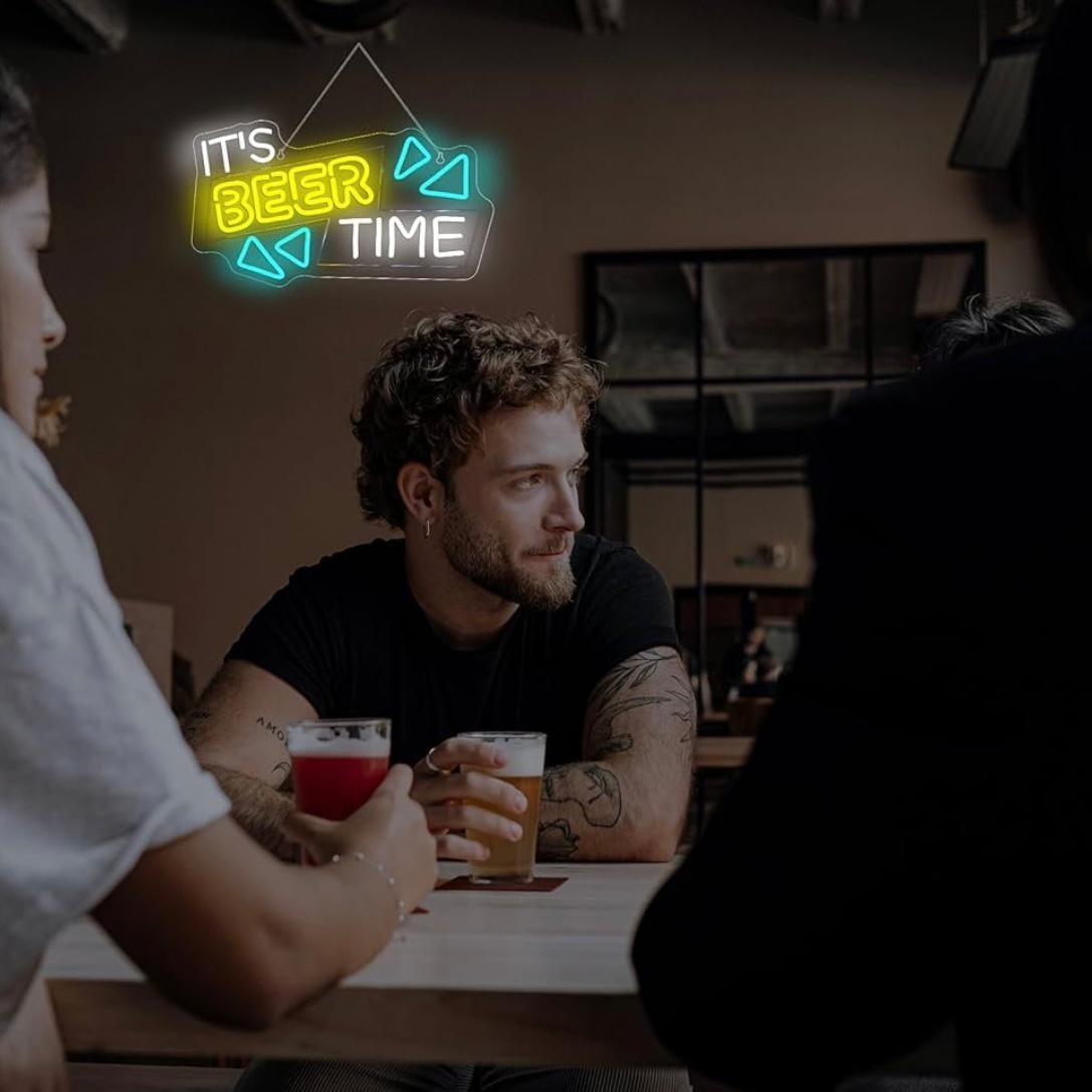 LED Neon Schild It’s Beer Time