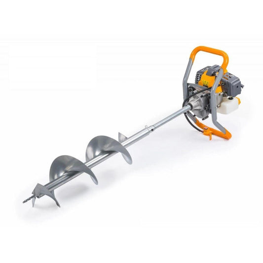 Benzin-Bodenbohrer 52cc mit 6 PS inkl. 3 Bohrer & Zubehör