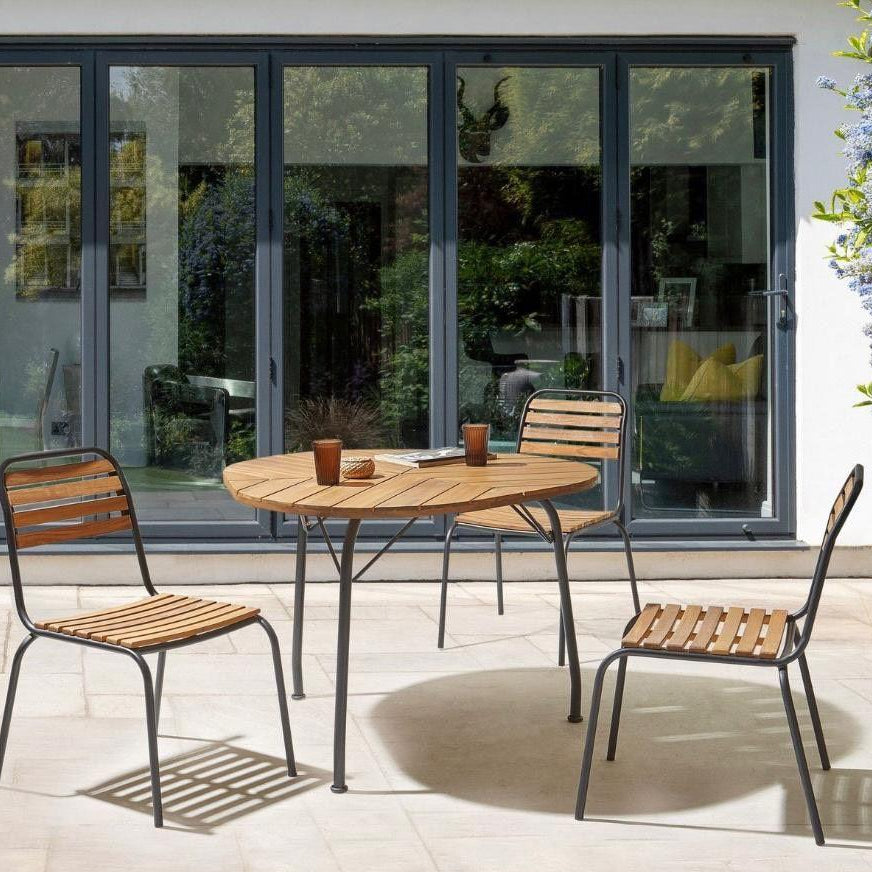 Gartentisch Akazienholz Rund Holztisch Terrasse