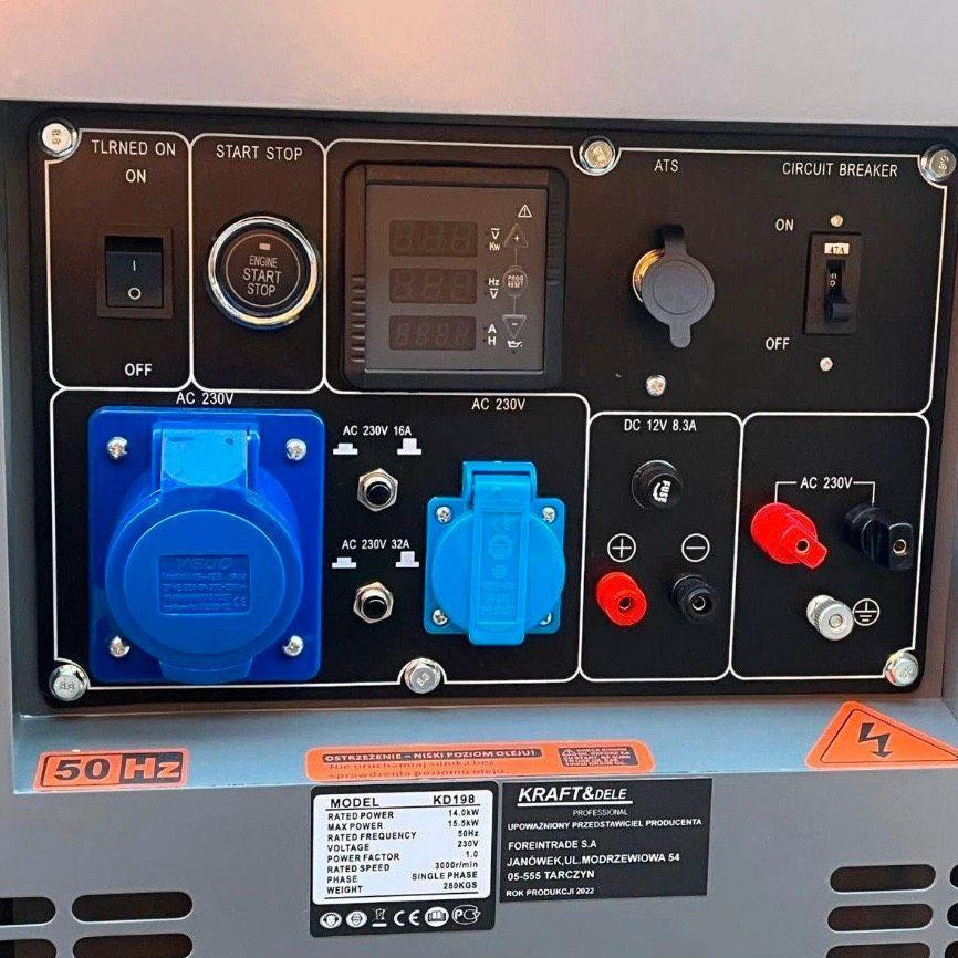 Diesel Stromgenerator 15,5kW 230V AVR