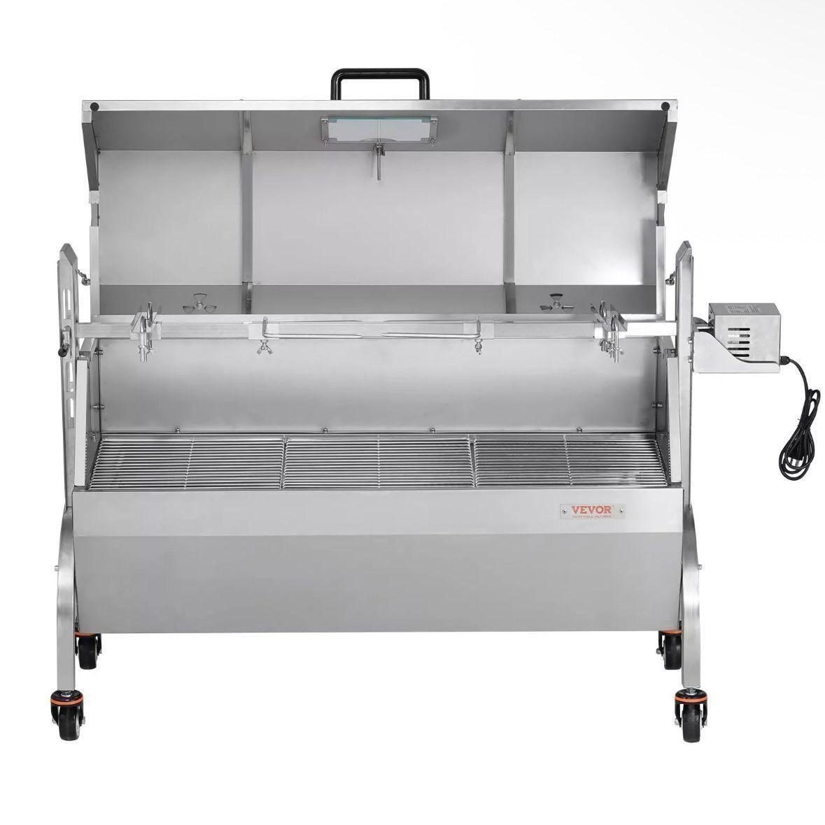Elektrischer Spanferkelgrill aus Edelstahl mit 52W Motor