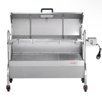 Elektrischer Spanferkelgrill aus Edelstahl mit 52W Motor