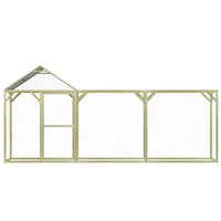 Hühnerstall Hühnergehege 4,5x1,5m Hühner