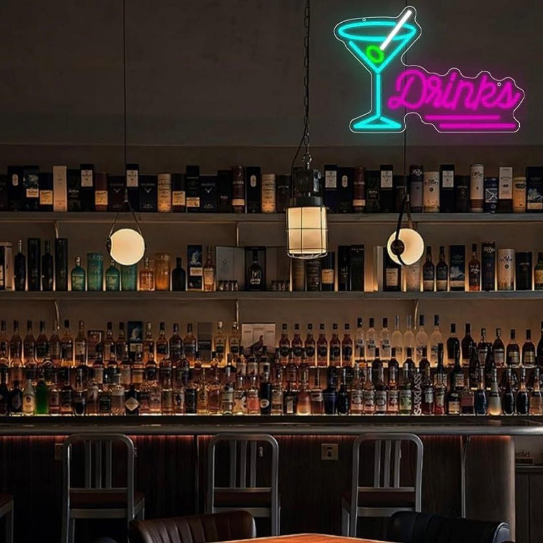 LED Neon Schild Drinks - Cocktail