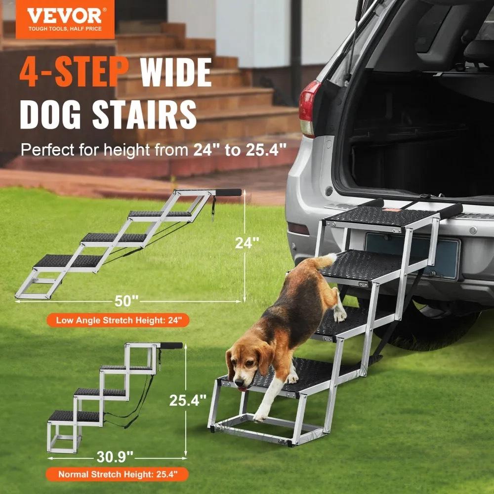Hundetreppe 4 Stufen Auto Einstiegshilfe bis 68kg