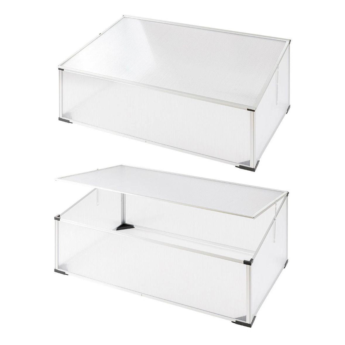 Kompaktes Frühbeet mit Aluminiumrahmen & UV-Schutz