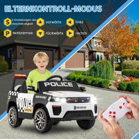 Kinder Elektro Polizeiauto 12V mit Fernbedienung & Sirene