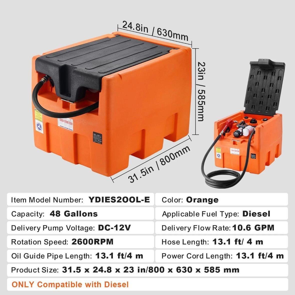 Dieseltank Mobil 12V Pumpe